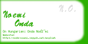 noemi onda business card